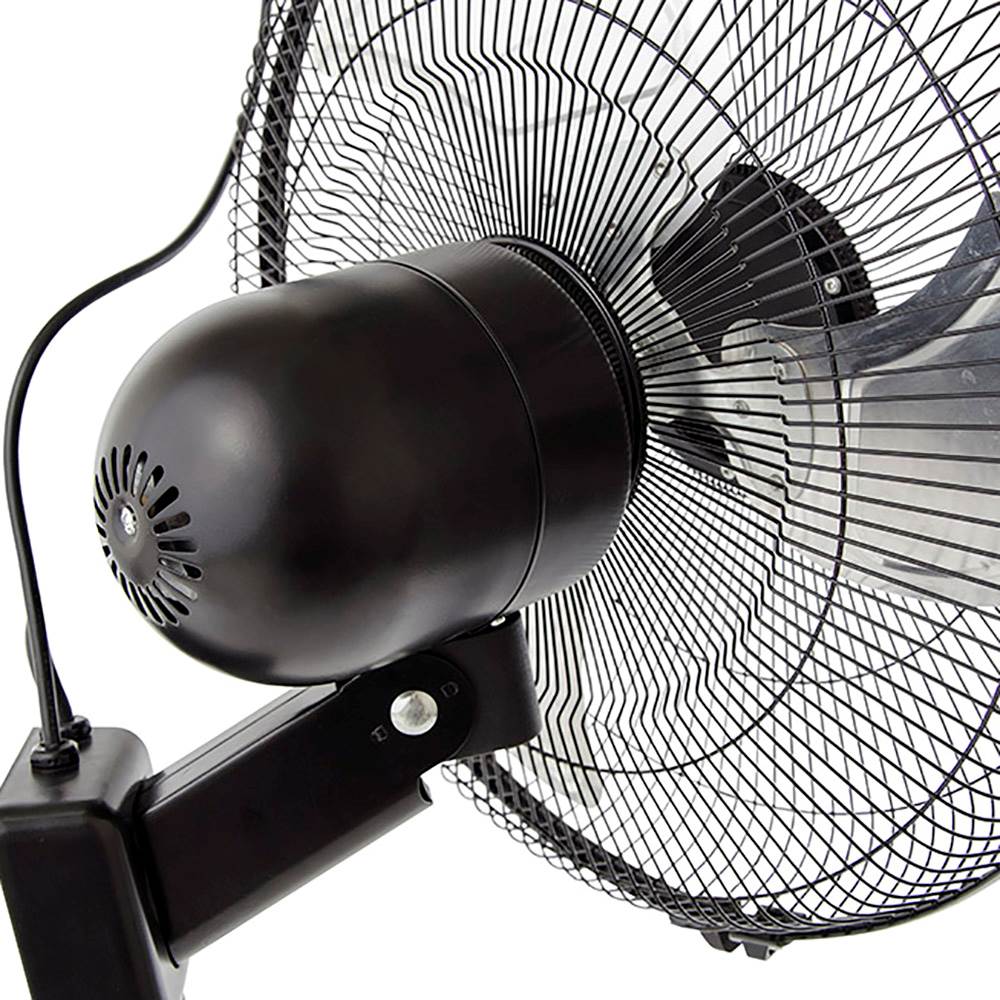 Active Air ACFW16HDB 16 Inch 3-Speed Metal Wall Mountable Oscillating Fan (2) - VMInnovations