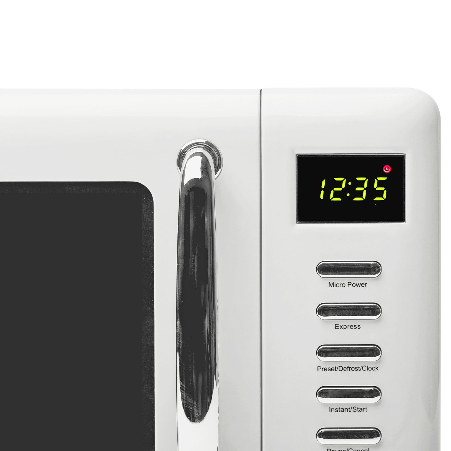 Heritage Vintage 0.7 Cubic ft 700 Watt Countertop Microwave, Ivory (Open Box) - VMInnovations