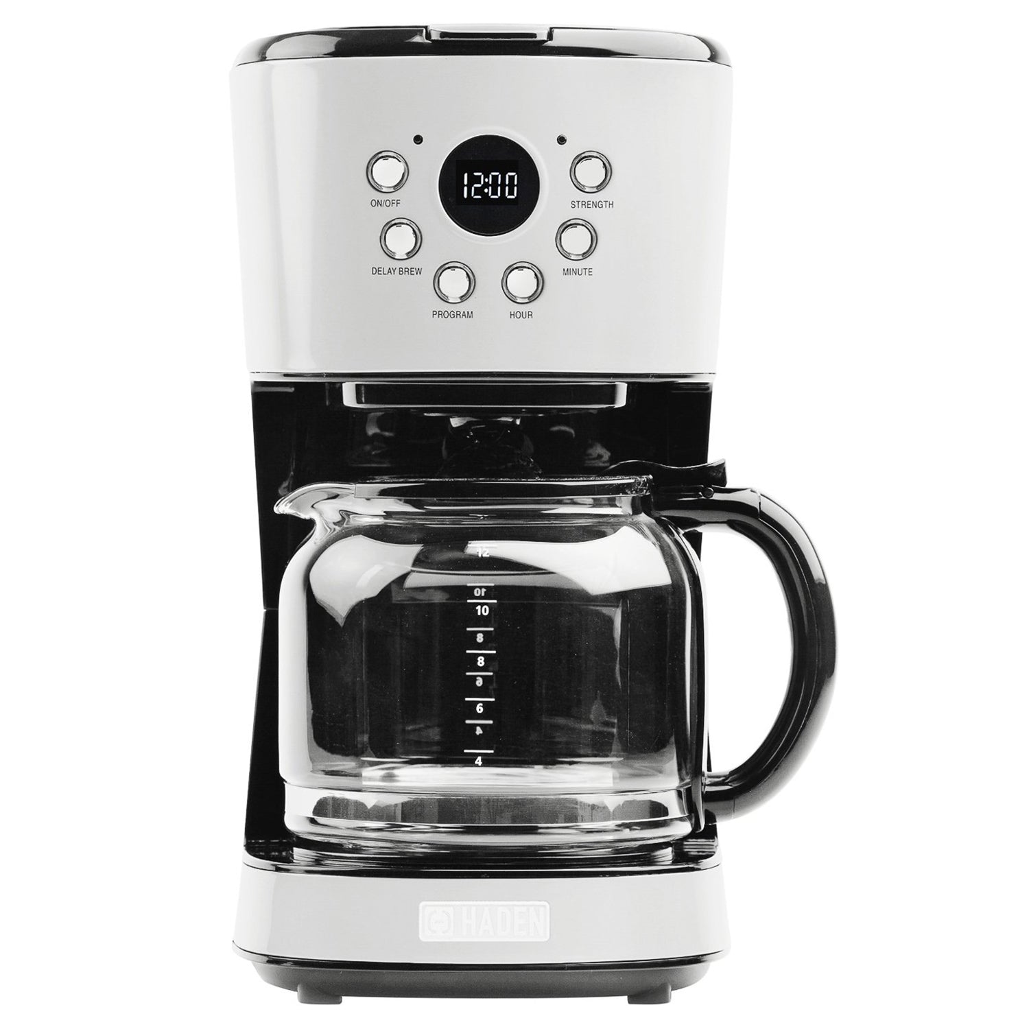 Haden Heritage 12 Cup Programmable Coffee Maker with Countertop Microwave, Ivory - VMInnovations