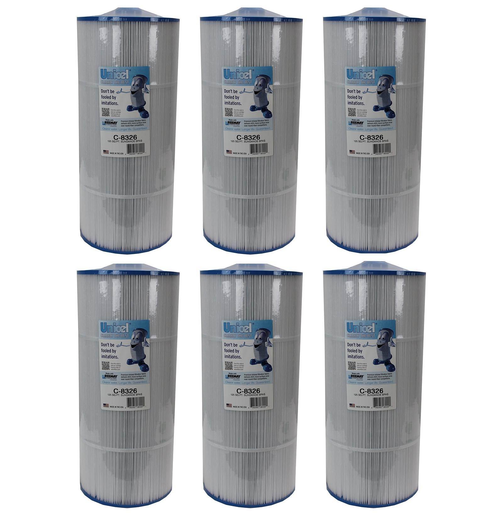 Unicel C-8326 Pool Replacement Cartridge Filter 125 Ft Sundance Spas (6-Pack)