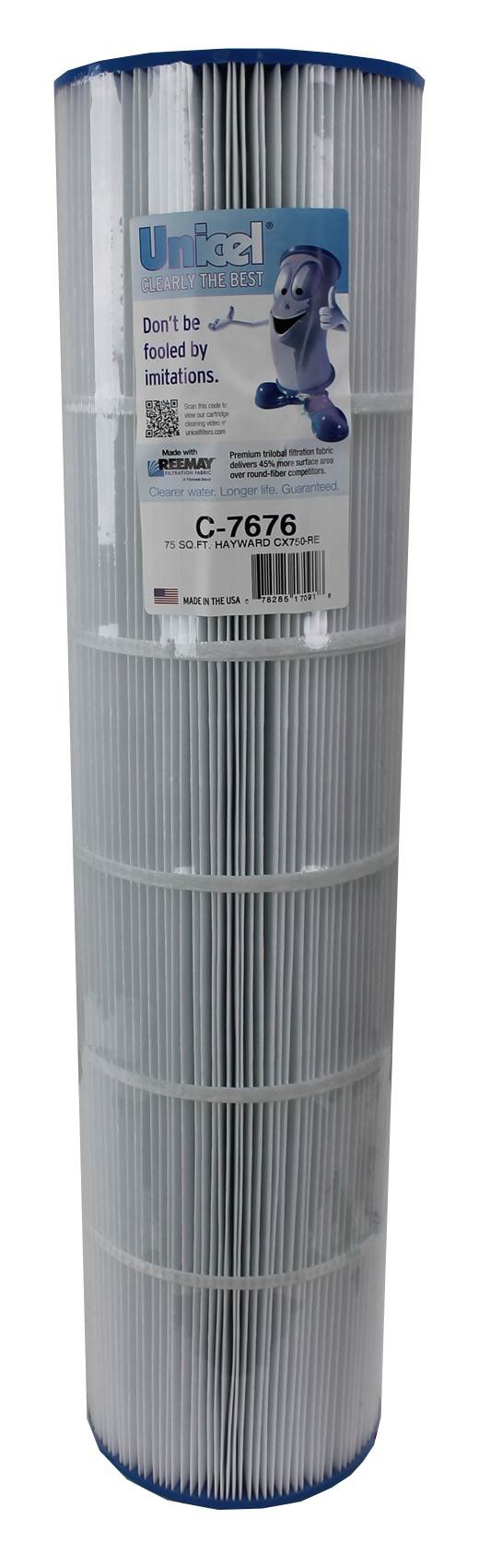 Unicel C-7676 Replacement 75 Sq Ft Pool Spa Filter Cartridge, 108 Pleats, 6 Pack