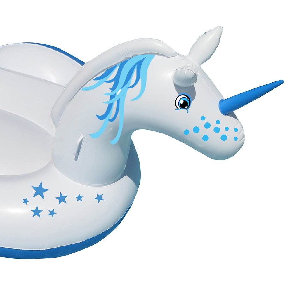 Swimline Giant Inflatable Magical Unicorn Ride On Swimming Pool Float (Open Box)