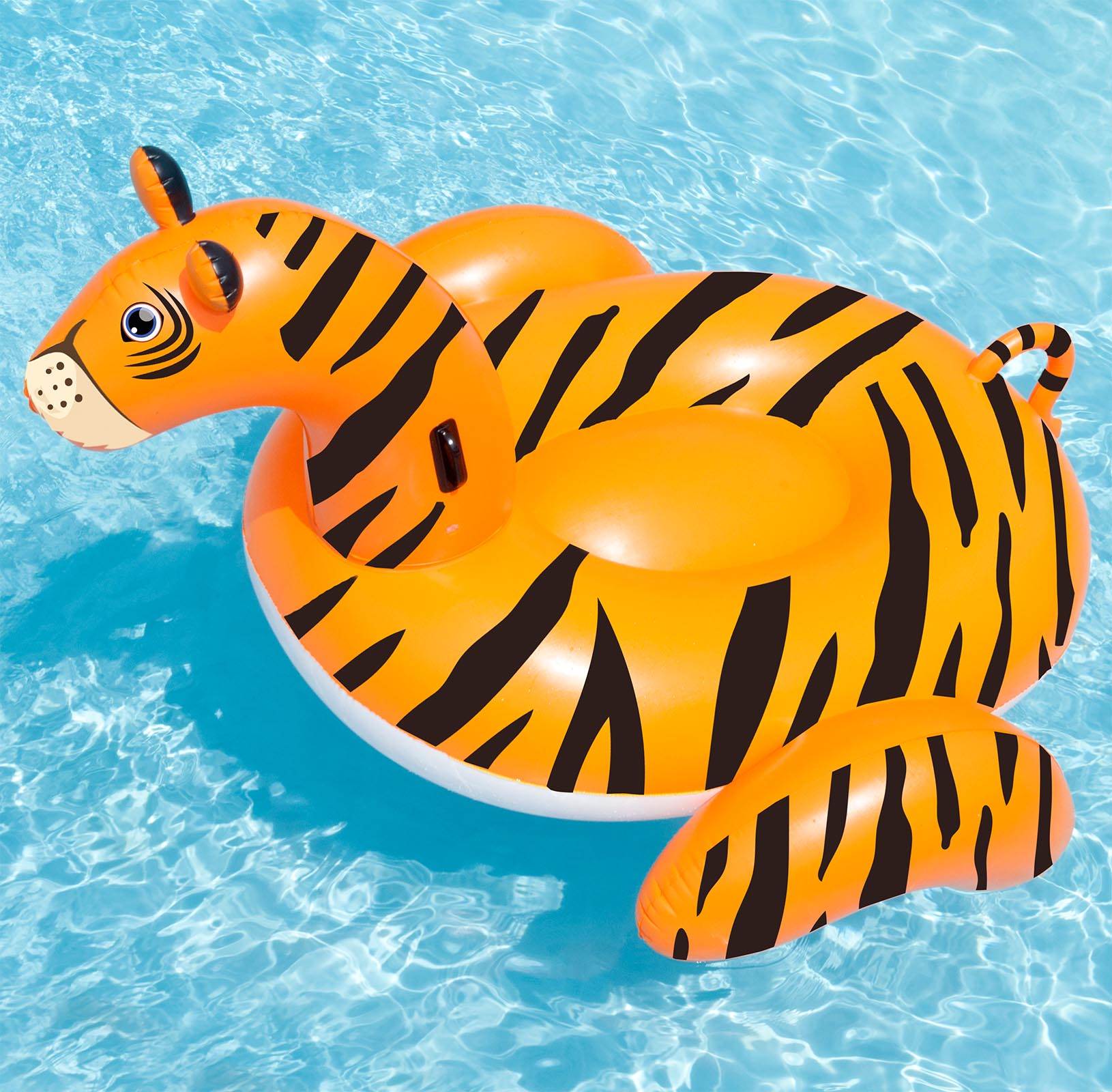 Swimline Safari Series Tiger Giant Inflatable Swimming Pool Float Lounger 90718 - VMInnovations