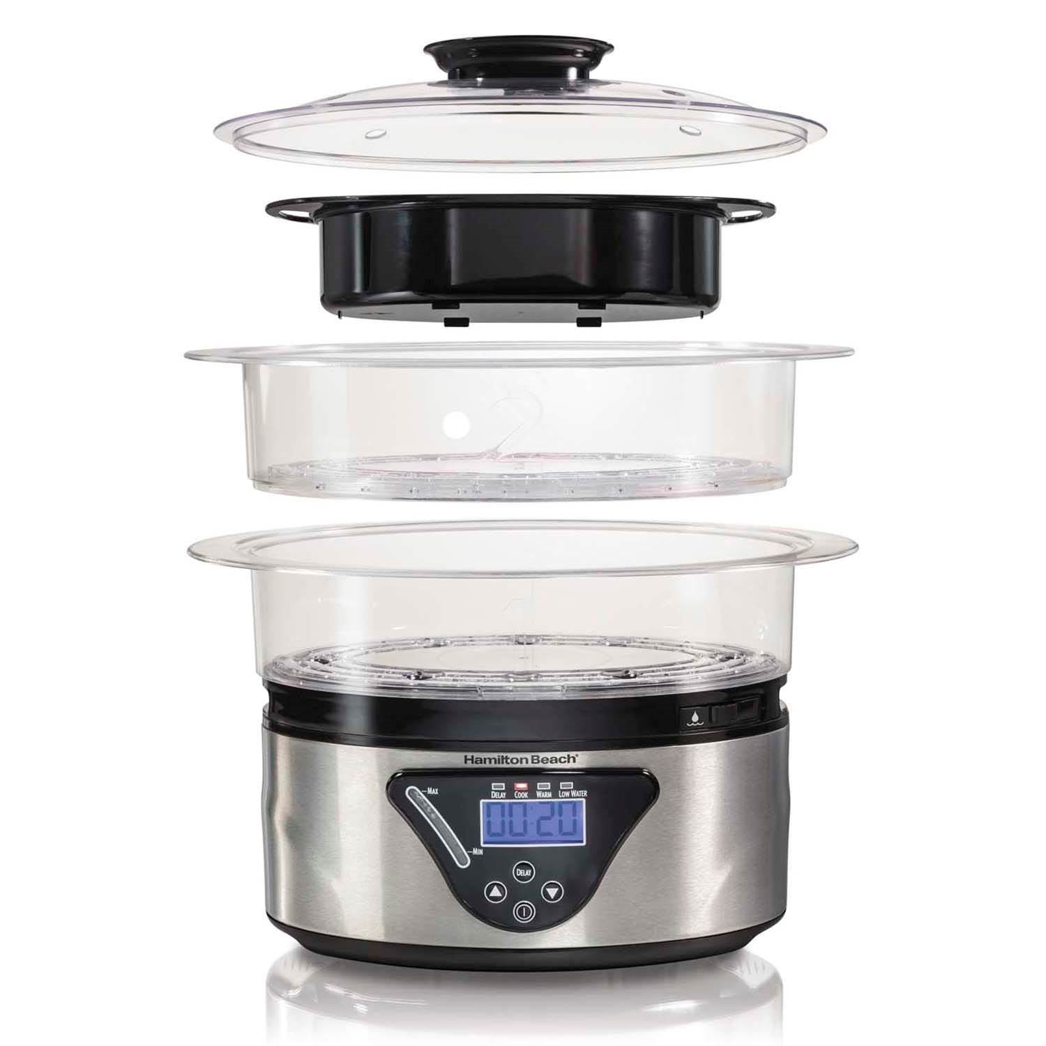 Hamilton Beach 2-Slice Digital Toaster + Hamilton Beach 5.5 Quart 2 Tier Steamer