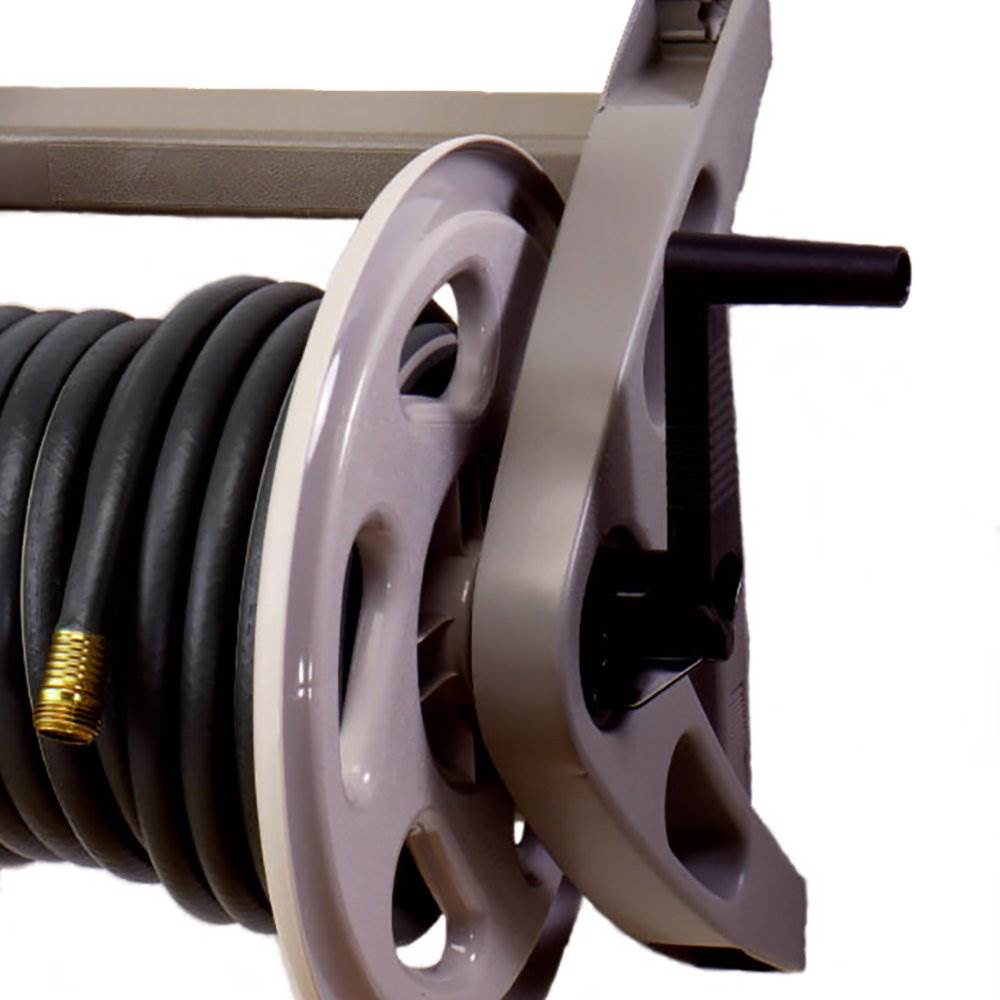 Suncast Hose Handler 200-Foot Capacity Wall-Mounted Garden Hose Reel | Used