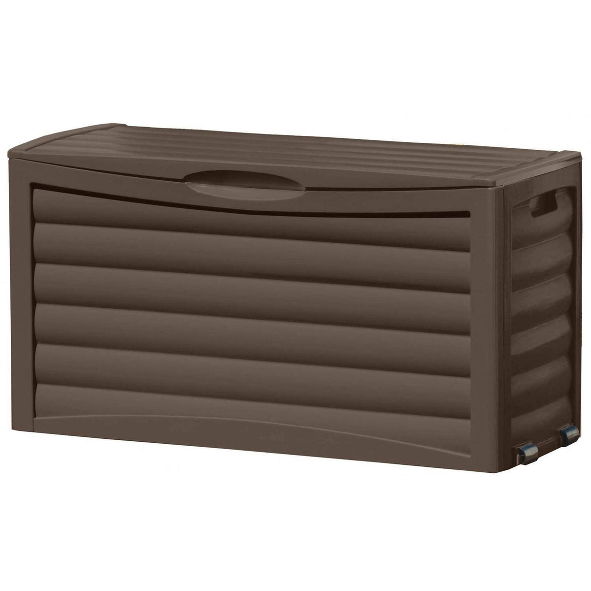 Suncast 63 Gallon Resin Outdoor Patio Deck Storage Box Mocha (Open Box)