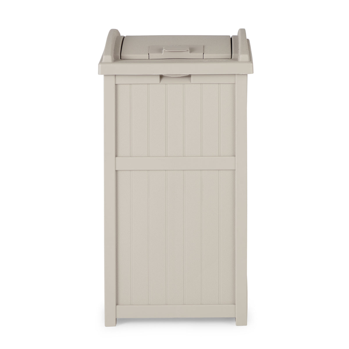 Suncast 30-33 Gallon Deck Patio Resin Garbage Trash Can Hideaway (Open Box)