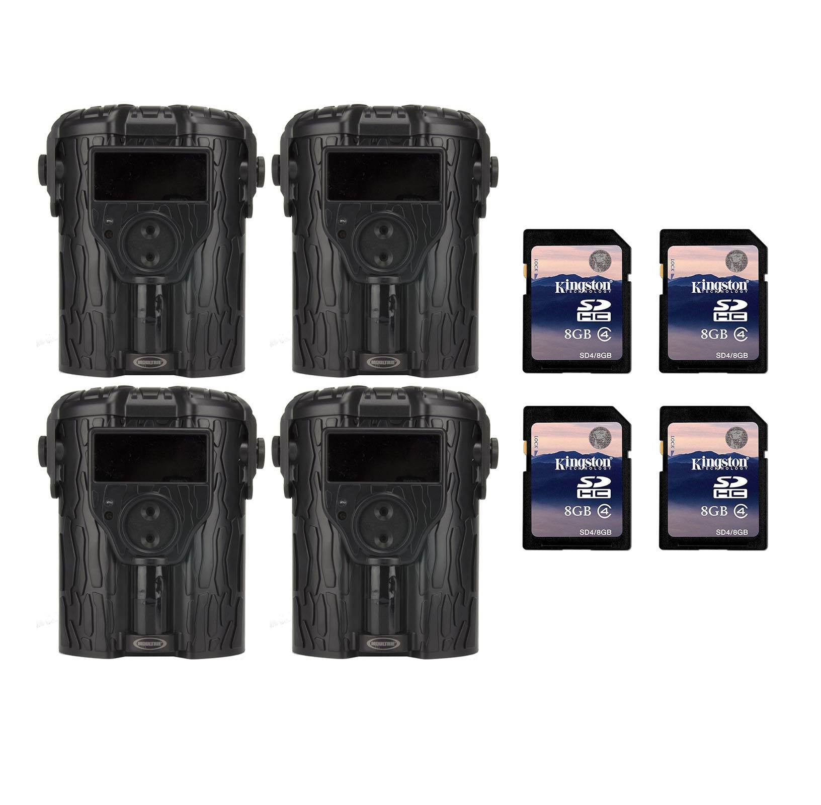 Moultrie Game Spy i45 Game Camera, 4-Pack (Certified Refurbished) w/ SD Cards