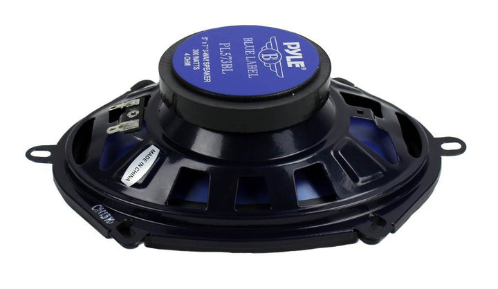 Pyle PL573BL 5x7" 300 Watts 3-Way Car Coaxial Speakers Stereo Blue, Pair - VMInnovations