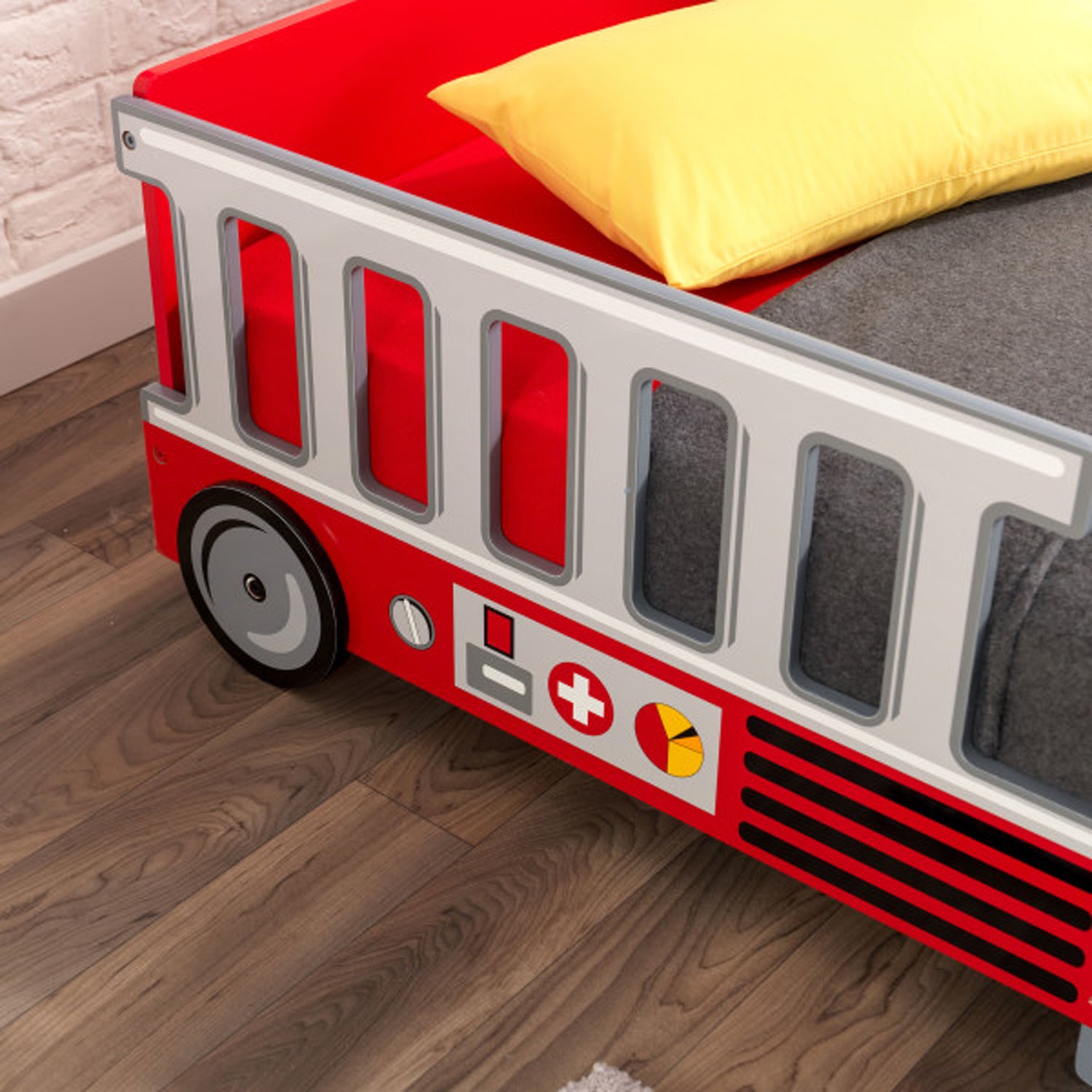KidKraft Fire Truck Kids & Toddler Cot/Bed