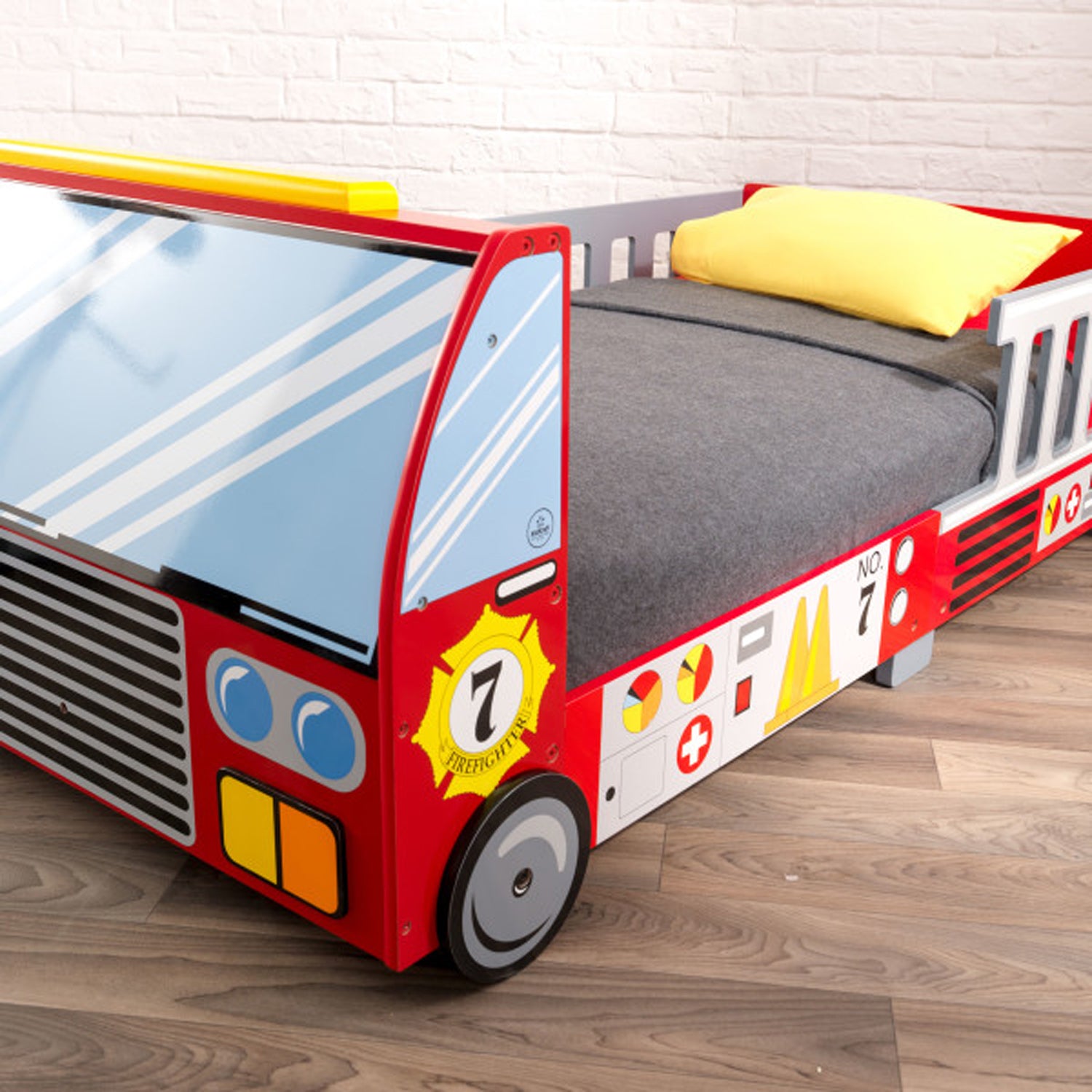 KidKraft Fire Truck Kids & Toddler Cot/Bed