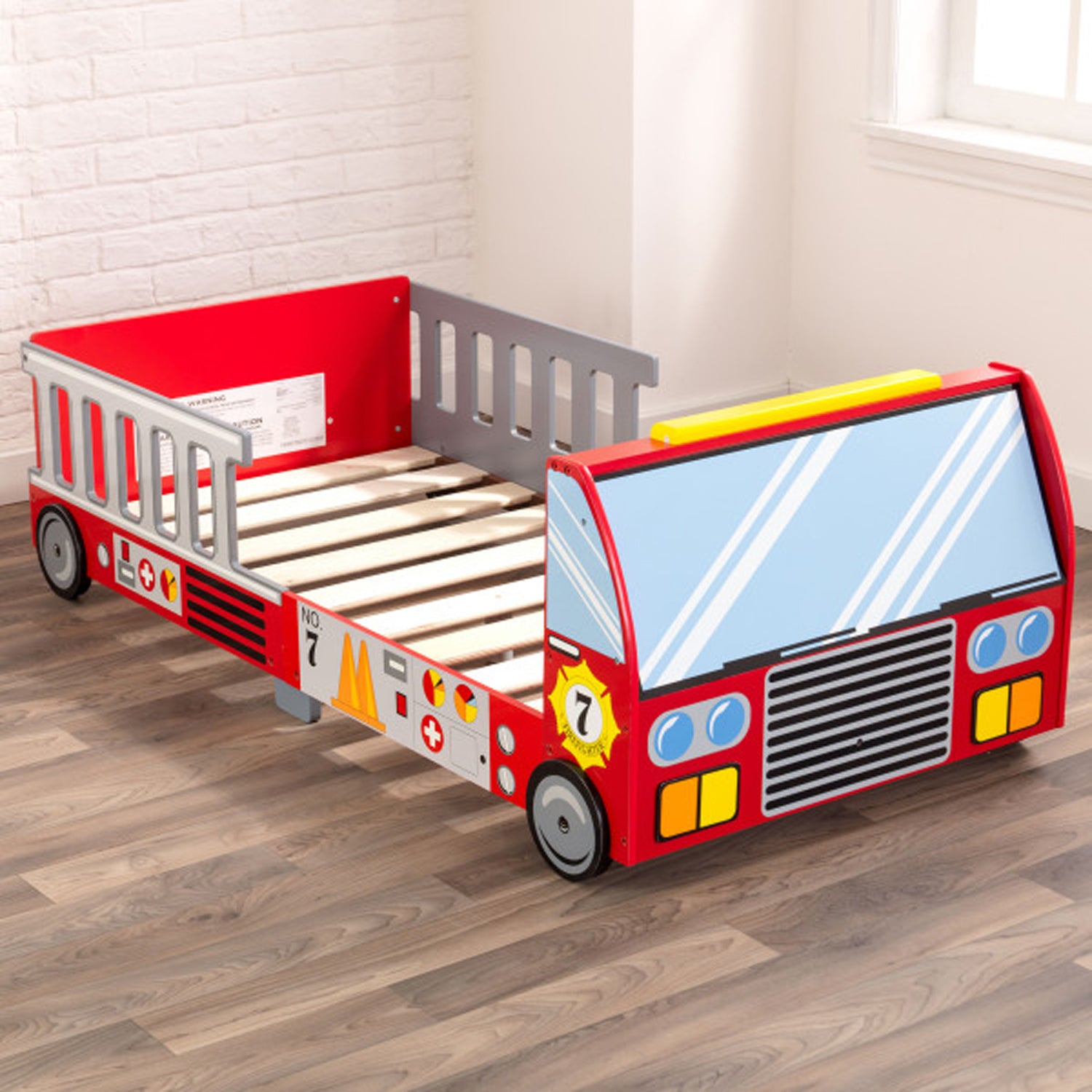 KidKraft Fire Truck Kids & Toddler Cot/Bed