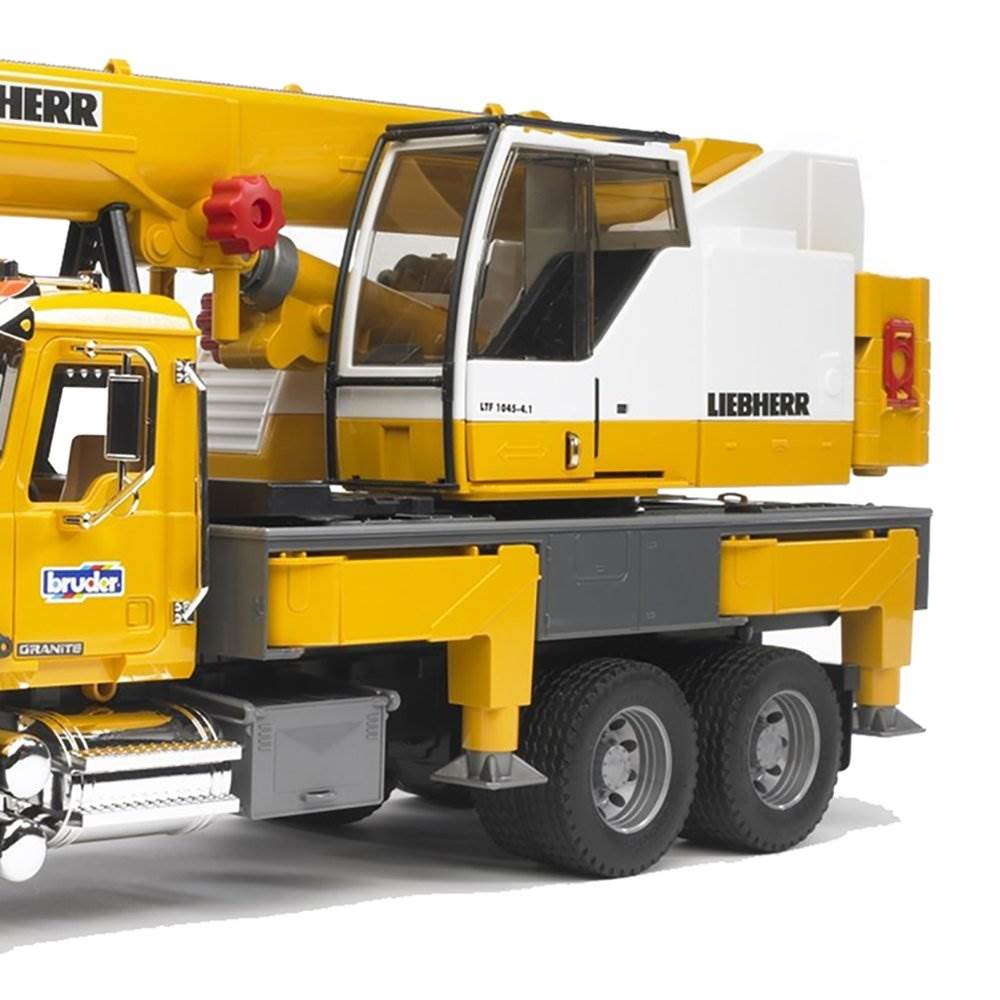 Bruder Toys Mack Granite Scale 1:16 Functional Toy Crane Truck (Damaged)