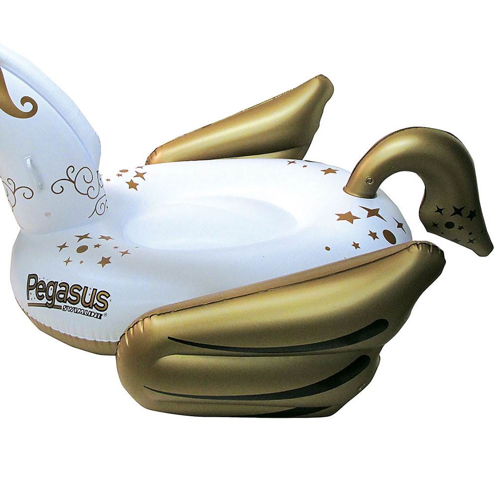 Swimline 90707 Giant Pegasus Inflatable Ride On Swimming Pool Float Lounger - VMInnovations