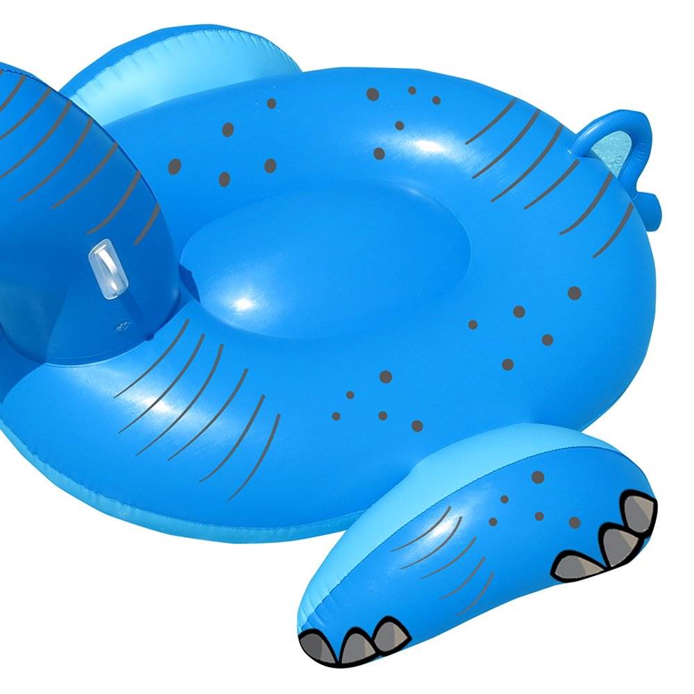 Swimline 90713 Hippo Inflatable 73 Inch Ride On Swimming Pool Lake Raft Float - VMInnovations