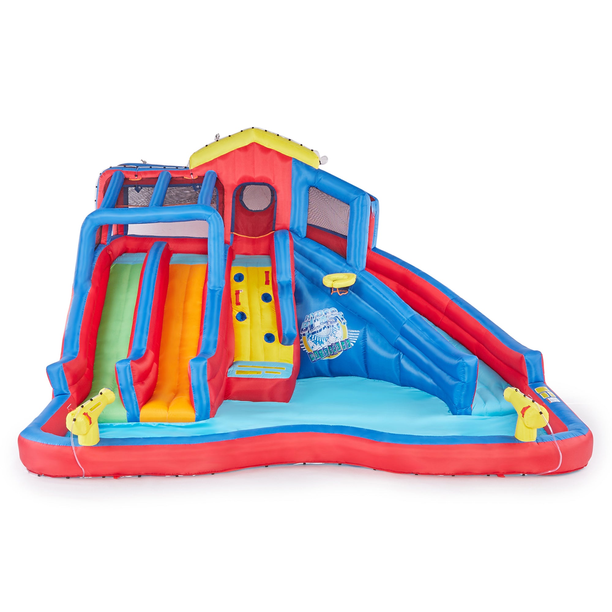 Banzai Hydro Blast Inflatable Water Park with Slides and Water Cannons(Open Box) - VMInnovations