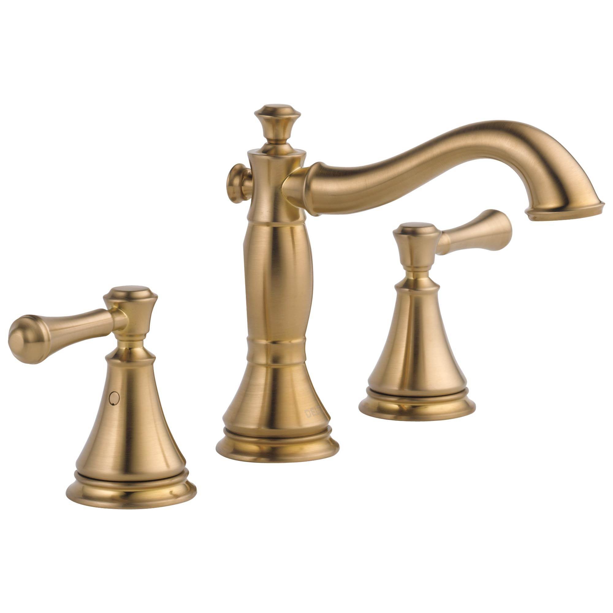 Delta Faucet Cassidy 2 Handle Widespread Lavatory, Champagne Bronze (Open Box)
