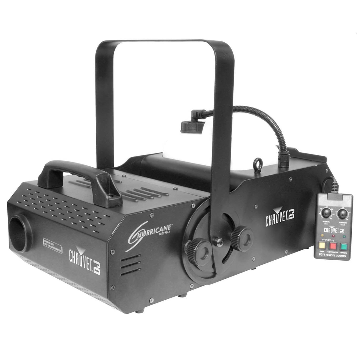 Chauvet H1800FLEX Hurricane Fog/Smoke Pro Machine + Fog Juice Fluid (1 Gallon) - VMInnovations