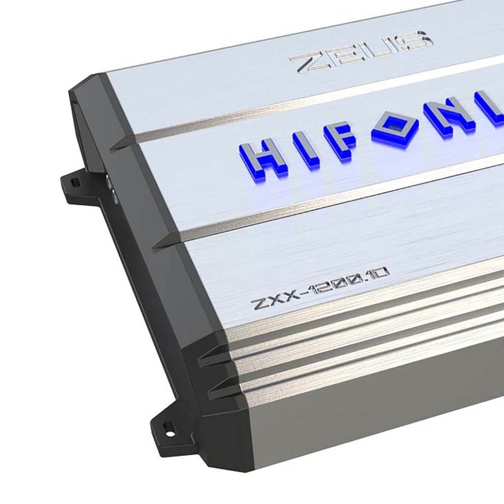Hifonics Zeus 1200W Max Class D Monoblock Car Audio Amp & Bass Knob, ZXX-1200.1D