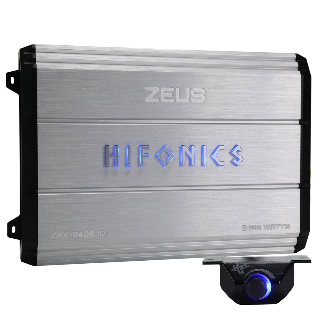 Hifonics Zeus 2400W Max Class D Monoblock Car Audio Amp & Bass Knob, ZXX-2400.1D - VMInnovations