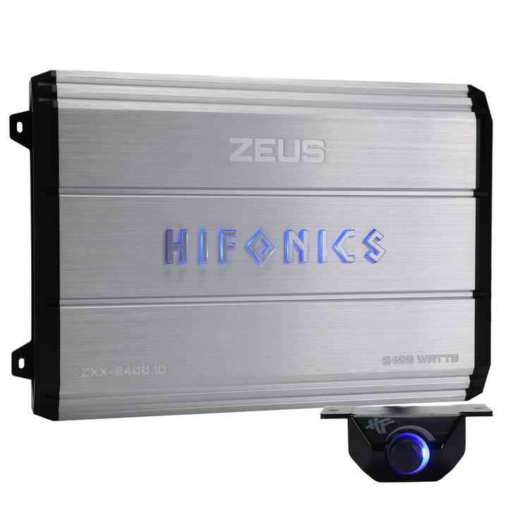 Hifonics Zeus 2400W Max Class D Monoblock Car Audio Amp & Bass Knob, ZXX-2400.1D - VMInnovations