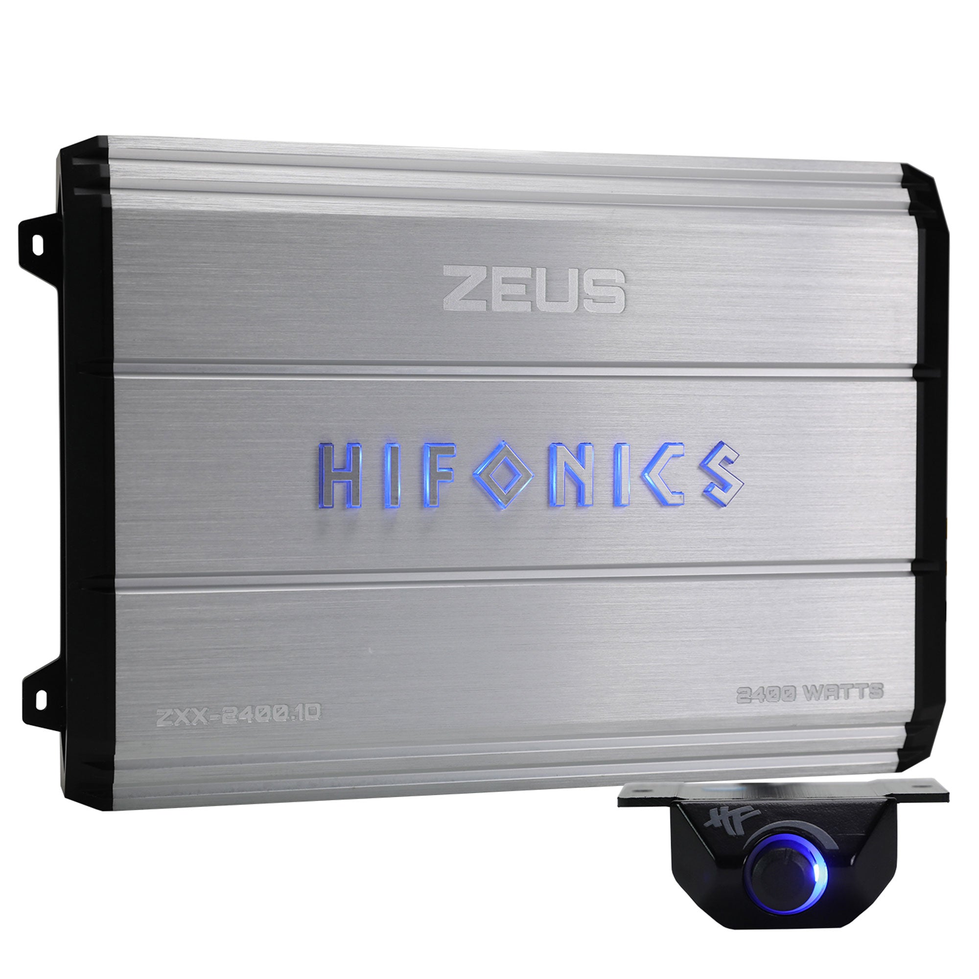 Hifonics Zeus 2400W Max Class D Monoblock Car Audio Amp & Bass Knob, ZXX-2400.1D