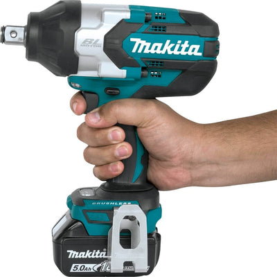 Makita XWT07T 18 Volt 5.0Ah LXT Lithium Ion Brushless Cordless Impact Wrench Kit