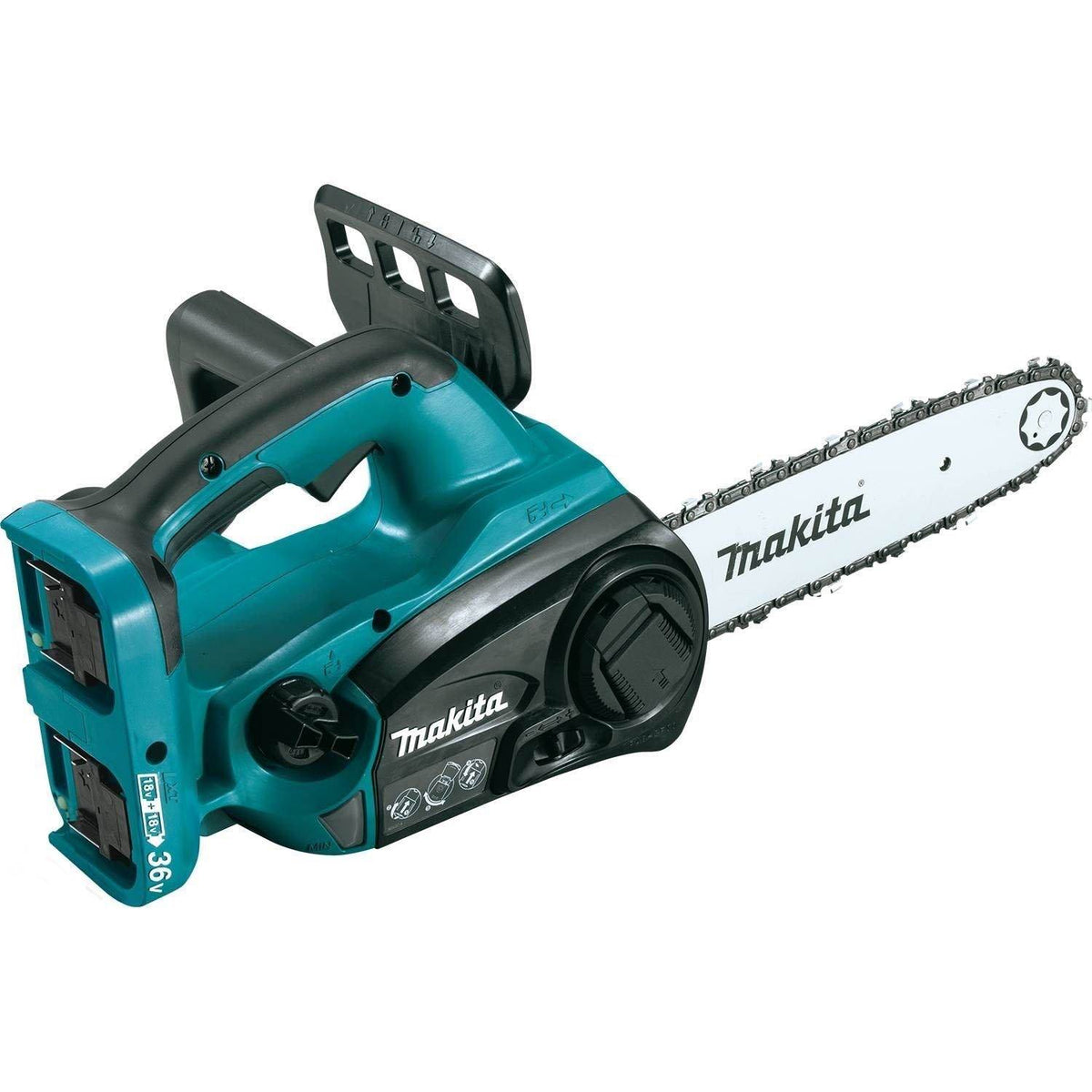 Makita 18 Volt X2 LXT Brushless Cordless Blower & Chainsaw Combo Kit (Open Box)