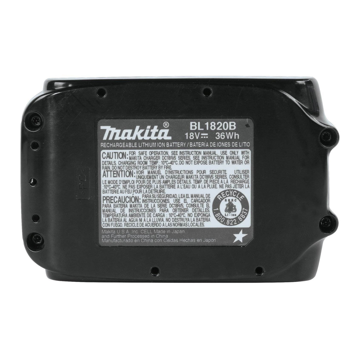 Makita 18-Volt LXT 2.0Ah Compact Lithium-Ion Battery | BL1820B (Open Box)