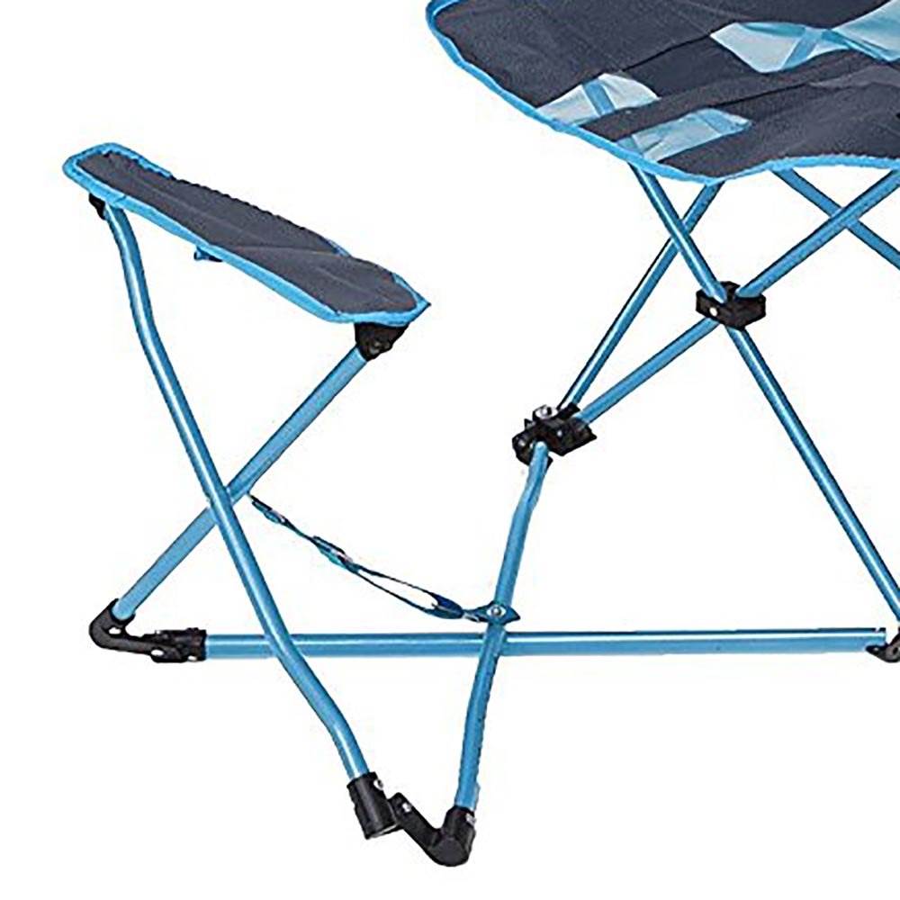 Kelsyus Original 50 UPF Canopy Folding Camping Chair w/ Ottoman, Blue (Used)
