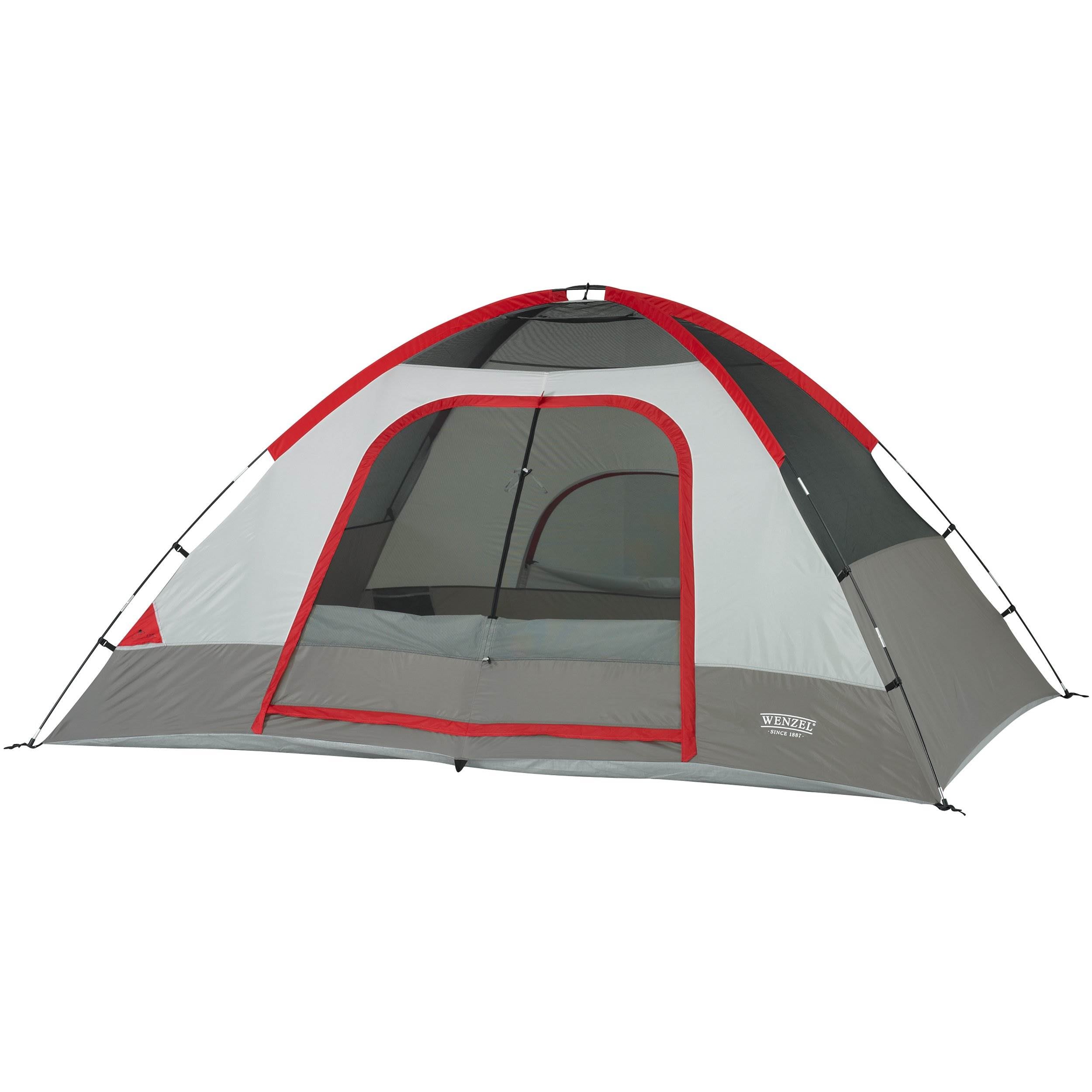 Wenzel 10' x 8' Pine Ridge 5 Person Lite Reflect Dome Camping Tent, Red | (Used)