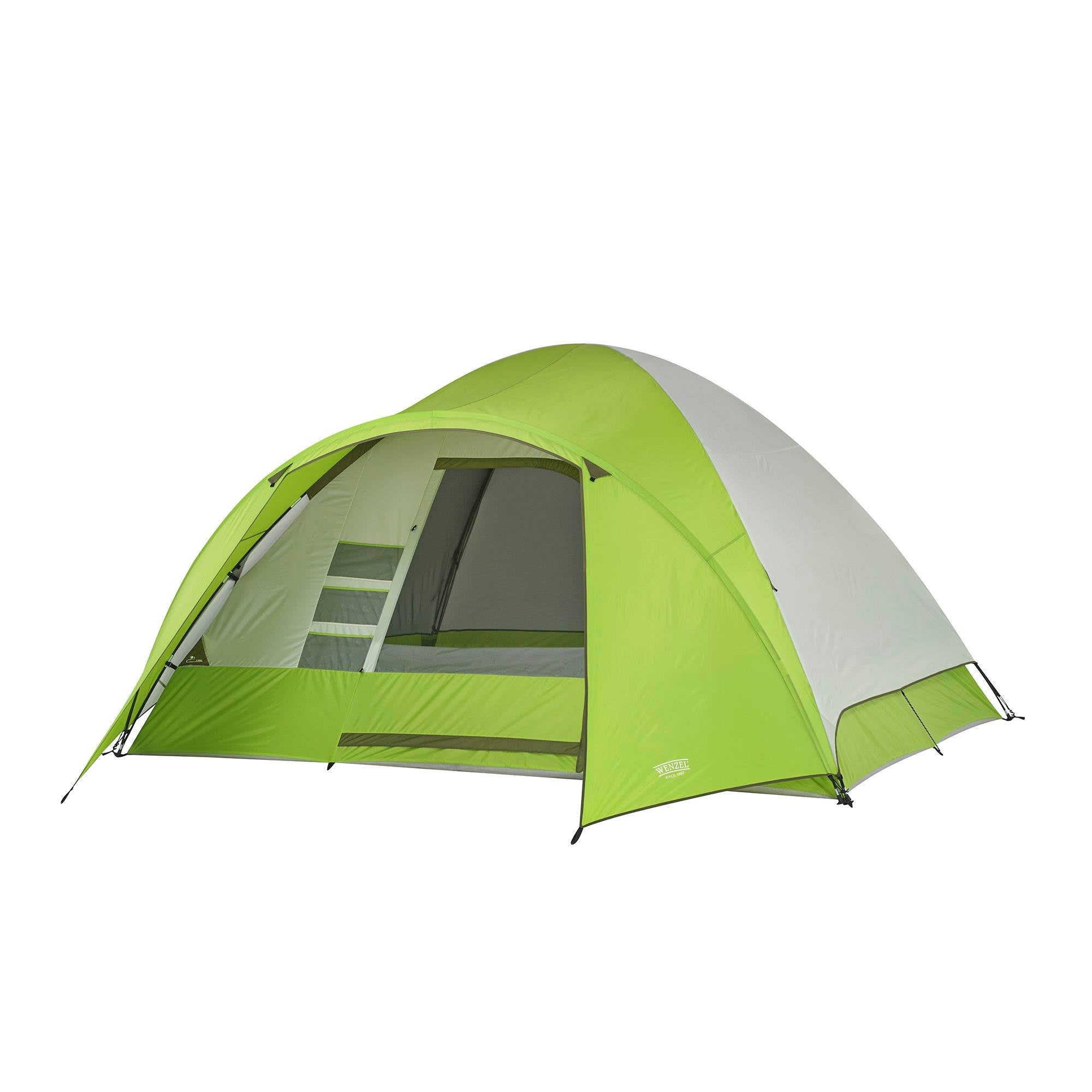 Wenzel 8 Person Portico 10 x 12 Ft. Outdoor Family Camping Tent, Green(Open Box)
