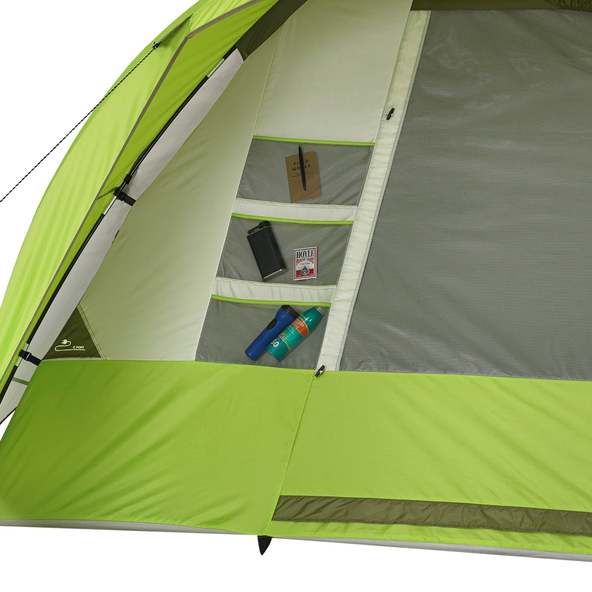 Wenzel 8 Person Portico 10 x 12 Ft. Outdoor Family Camping Tent, Green(Open Box)