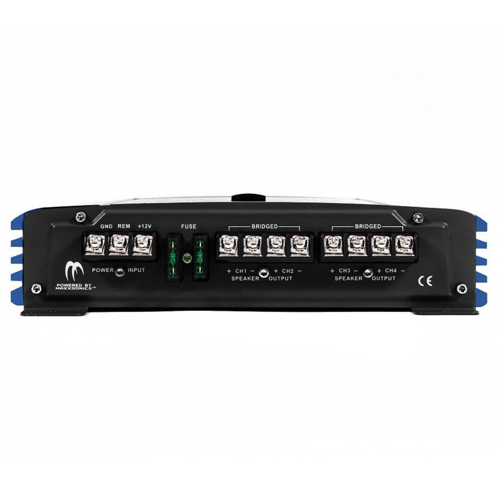 Crunch PowerDriveX 4 Channel Car Stereo Amplifier with 300W 6.5" Speakers, Pair - VMInnovations