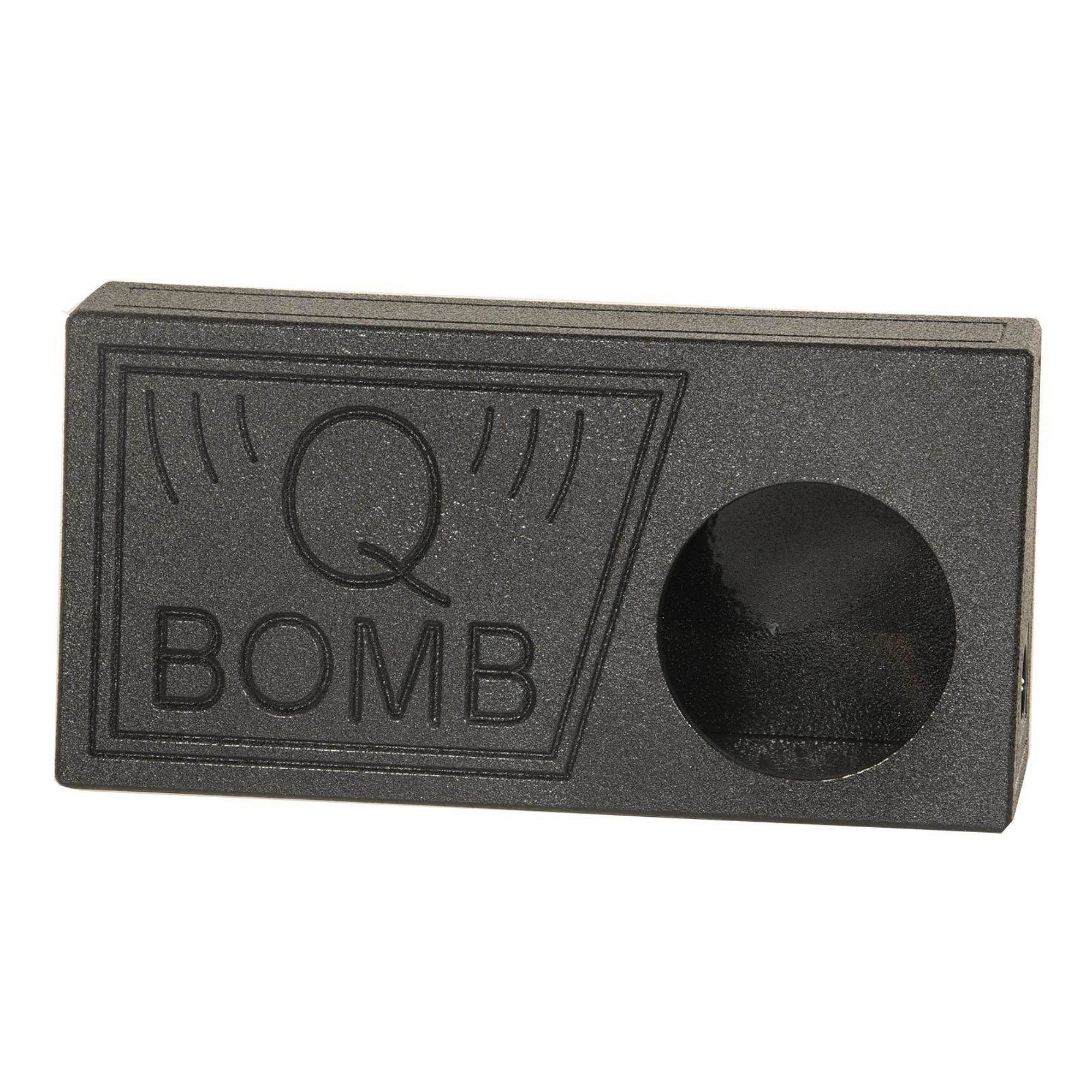 Q Power QBomb Single 10 Inch Vented Subwoofer Sub Box Bedliner Spray (Used) - VMInnovations