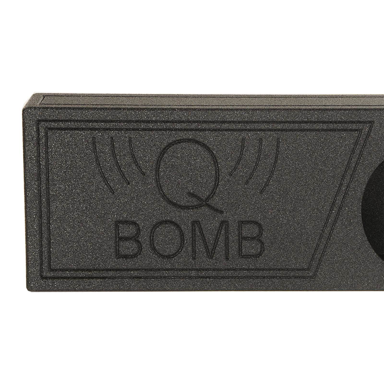 Q Power Single 12 Inch Vented Subwoofer Sub Box with Black Bedliner Spray (Used)