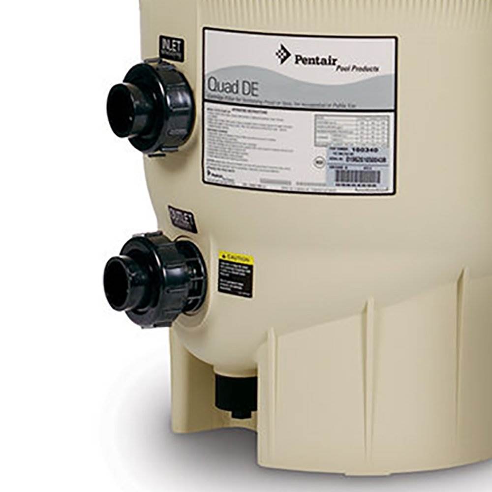 Pentair 120 GPM 60 Square Foot Quad DE Cartridge Swimming Pool Filter (Damaged)