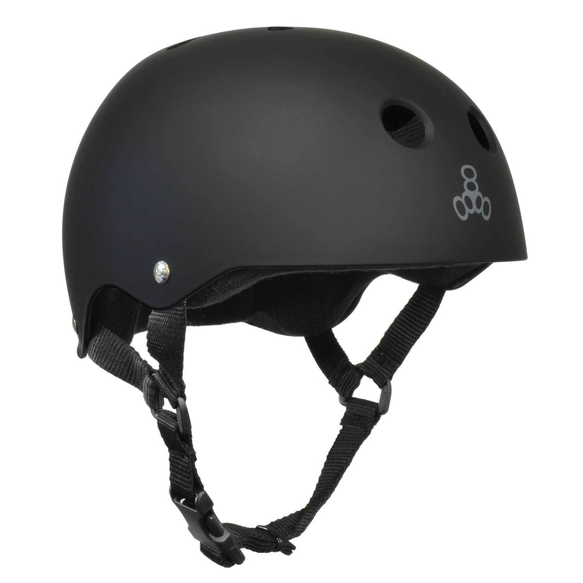 Triple 8 Skater Hardened Skate Helmet w/ Sweatsaver Liner, Medium (Open Box)