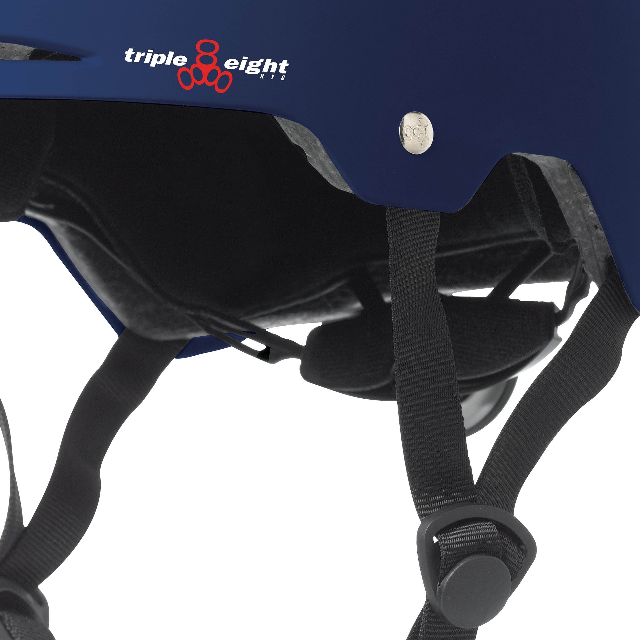 Triple 8 Gotham Dual Certified Blue Matte Bike & Skateboard Helmet S/M(Open Box)