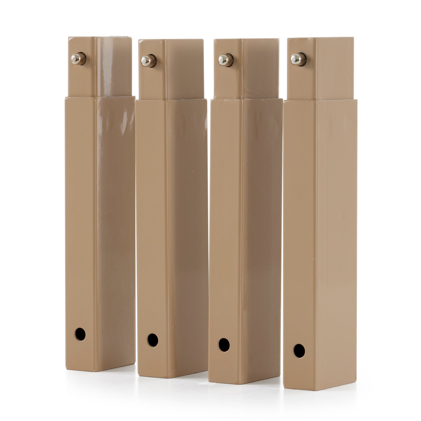 Disc-O-Bed 19802 7" Leg Height Extensions for Cam-O-Bunk Cots, Tan - VMInnovations