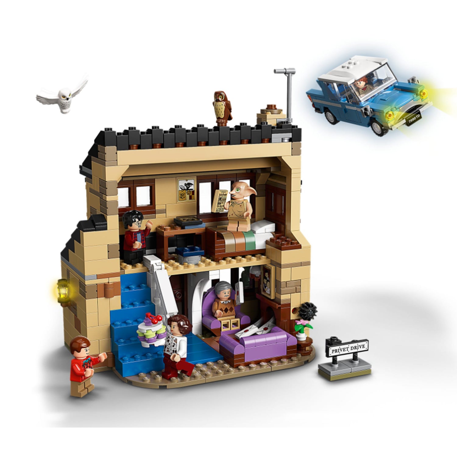 LEGO 75968 Harry Potter 4 Privet Drive 797 Piece Block Building Toy Set for Kids