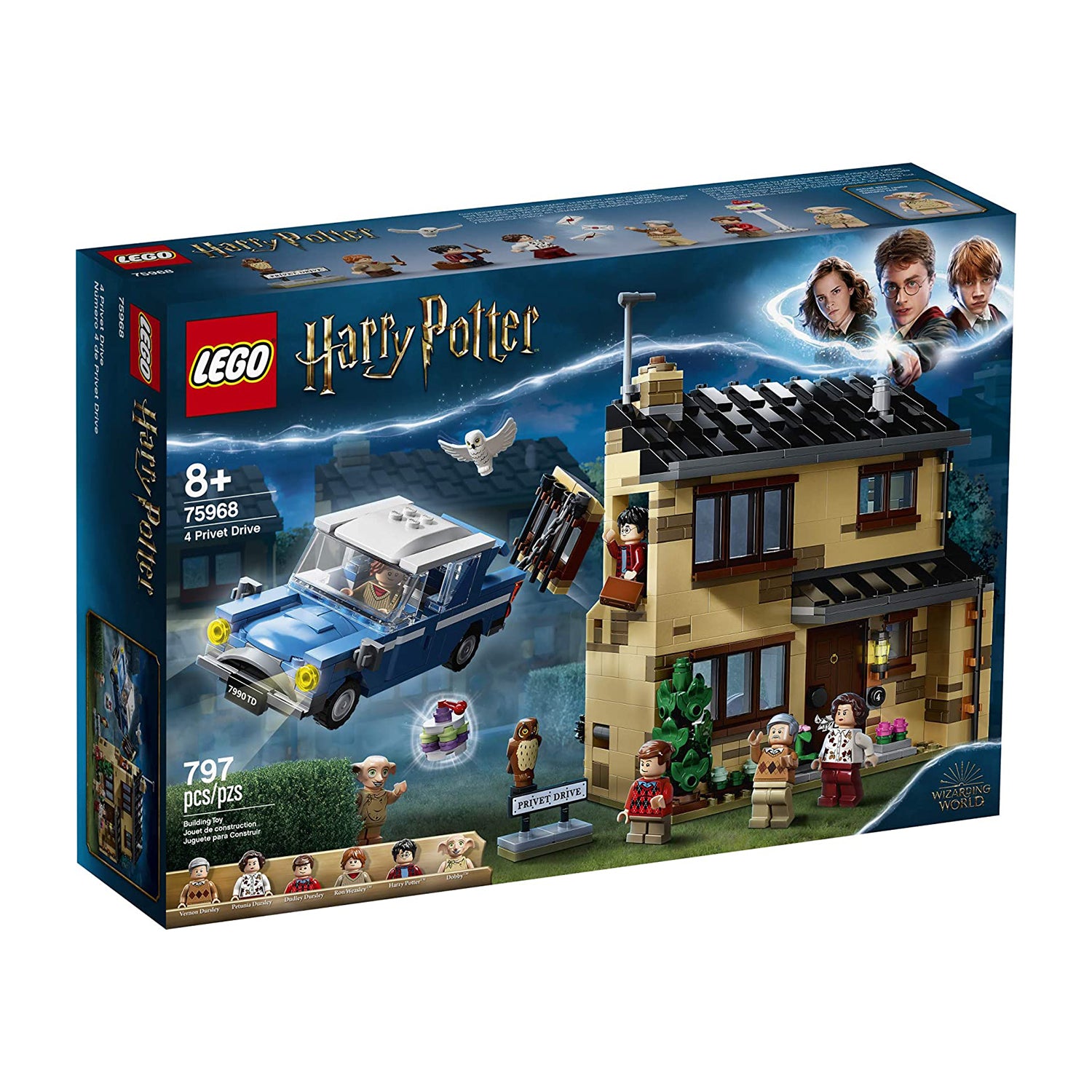LEGO 75968 Harry Potter 4 Privet Drive 797 Piece Block Building Toy Set for Kids