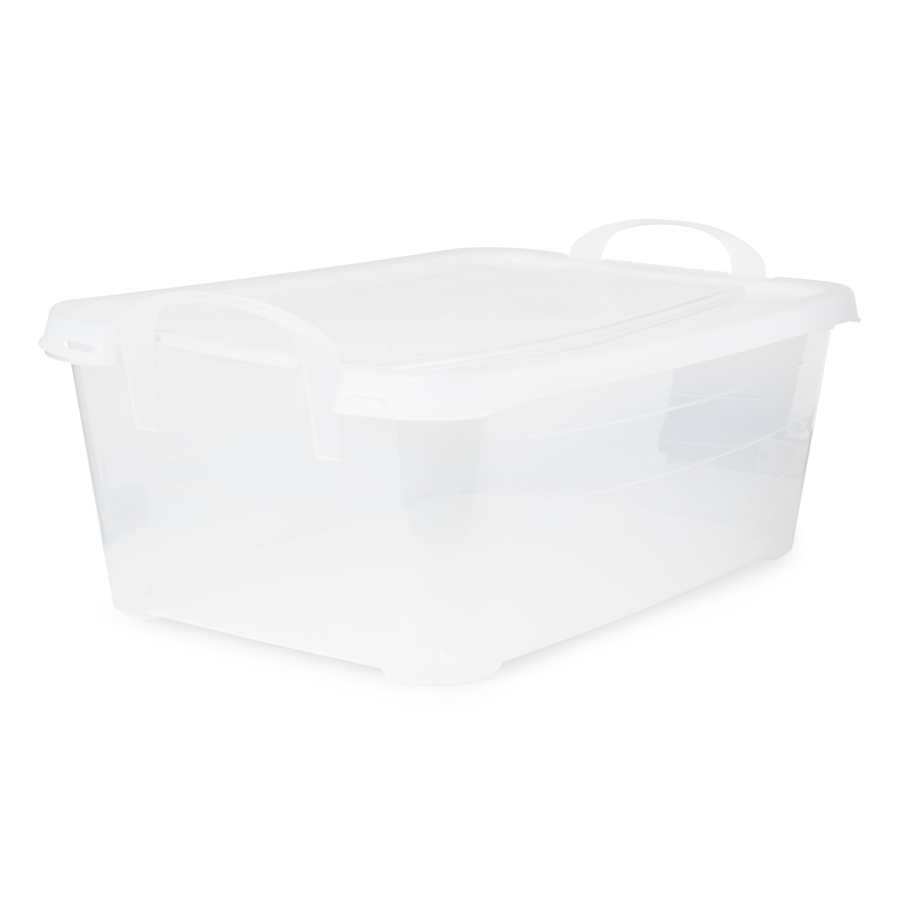 Life Story Clear Stackable Organization Container, 14 Quart (Open Box)