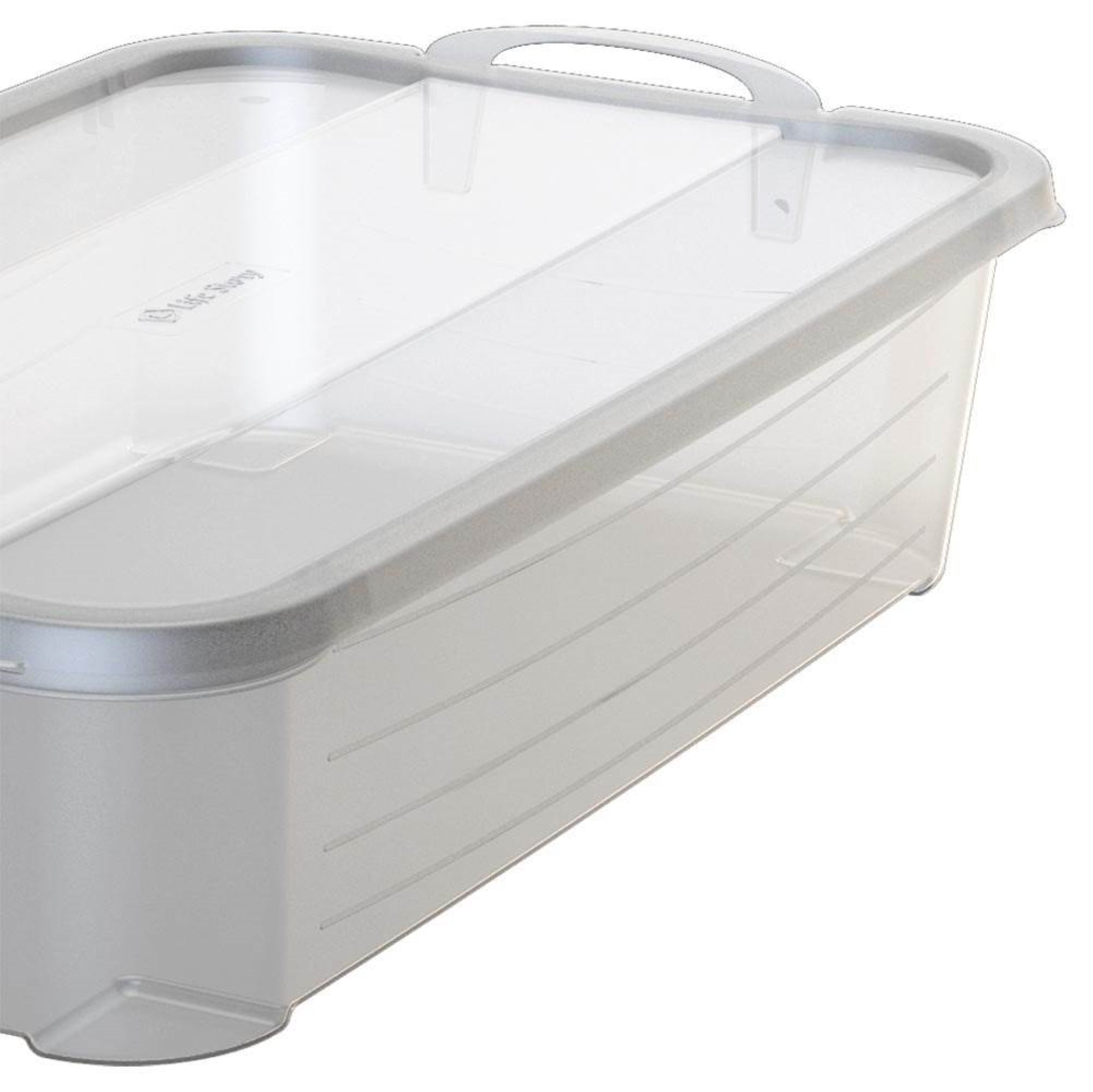 Life Story 14 Qt Plastic Box (6 Pack) with 34 Qt Storage Container (6 Pack)