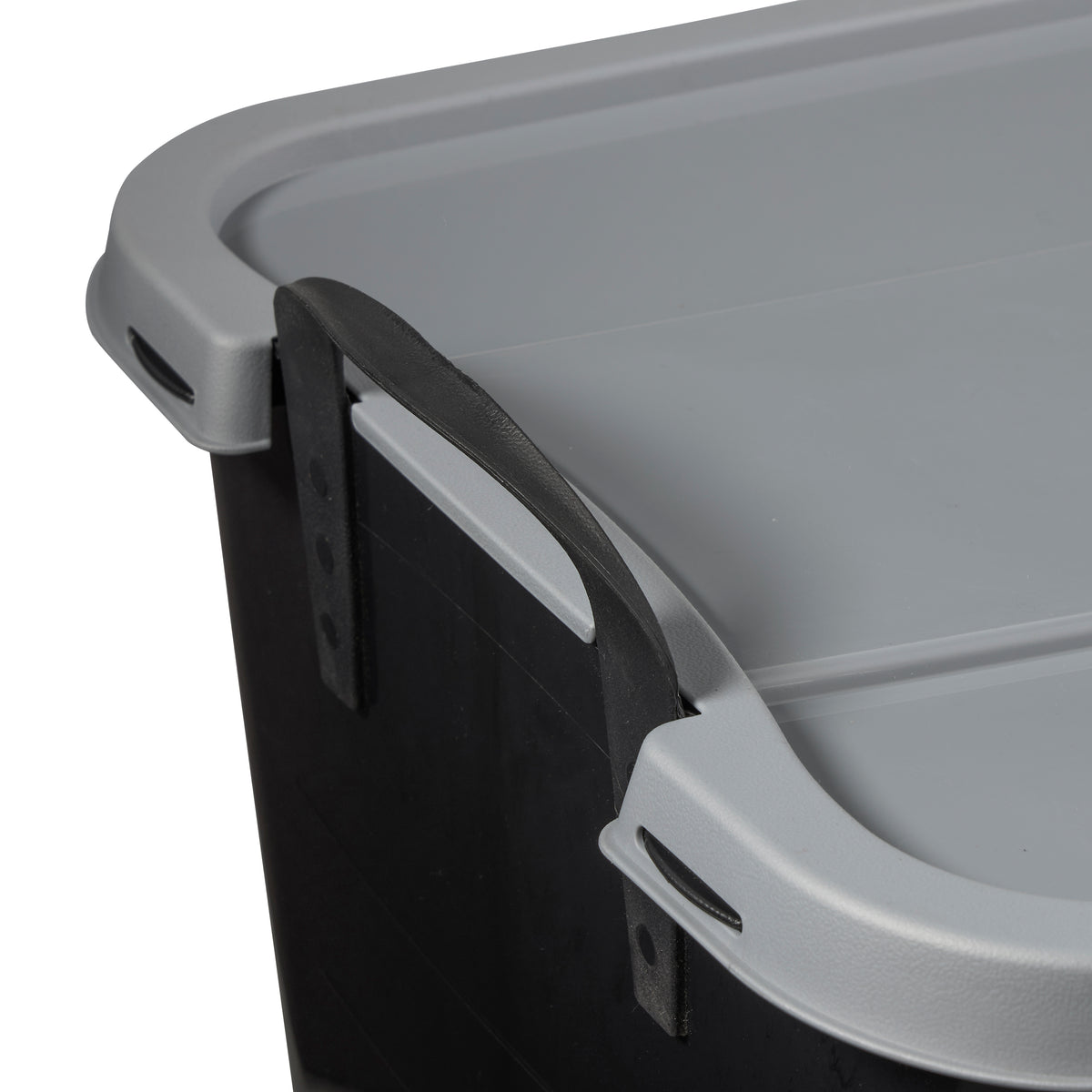 Life Story Black Stackable Storage Box 55 Quart Containers, (6 Pack) (Open Box)