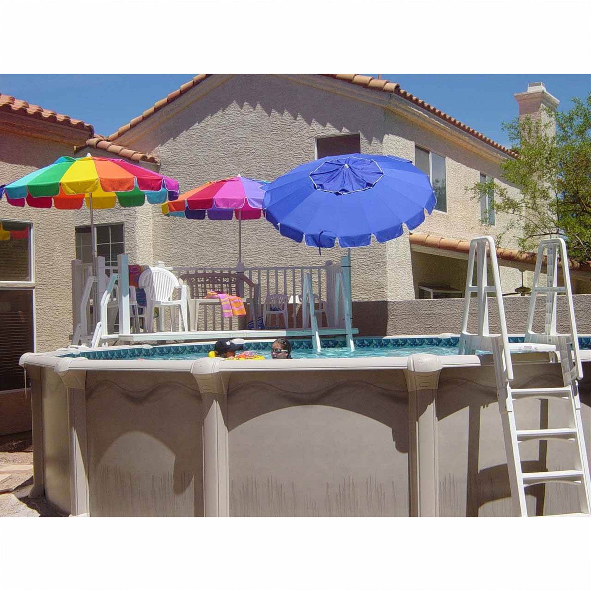 Vinyl Works A Frame Ladder for Swimming Pools 48 to 56" Tall (Used) - VMInnovations