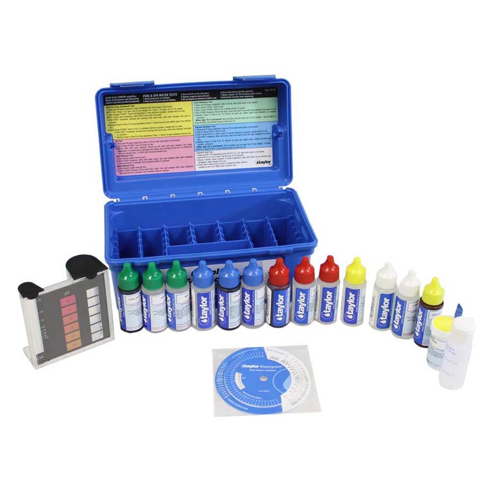 AquaChek Silver 7-Way Pool Chlorine/pH Test Strips + FAS-DPD Liquid Test Kit
