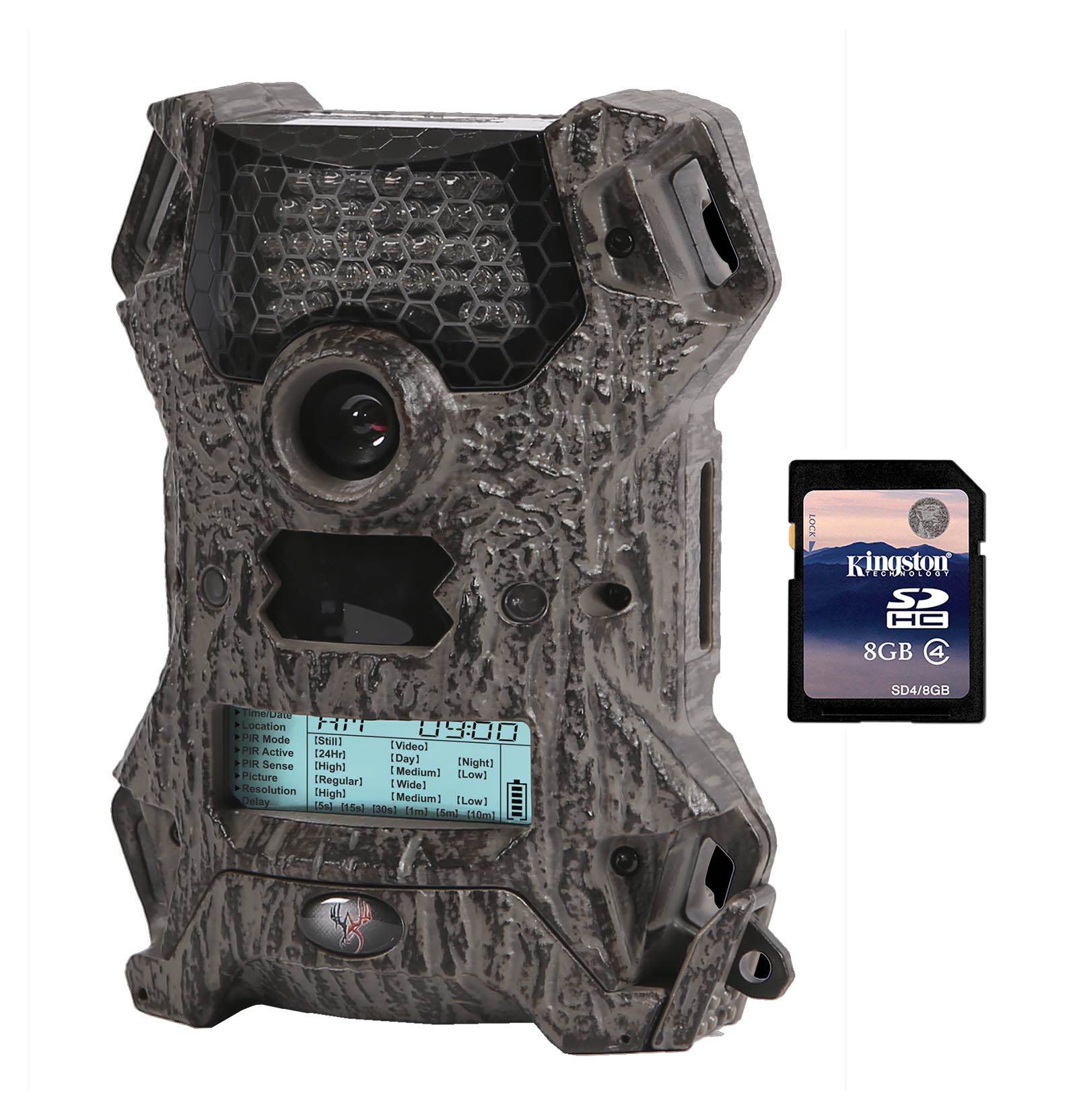 Wildgame Innovations Vision 8 MP Infrared Hunting Game Trail Camera with SD Card