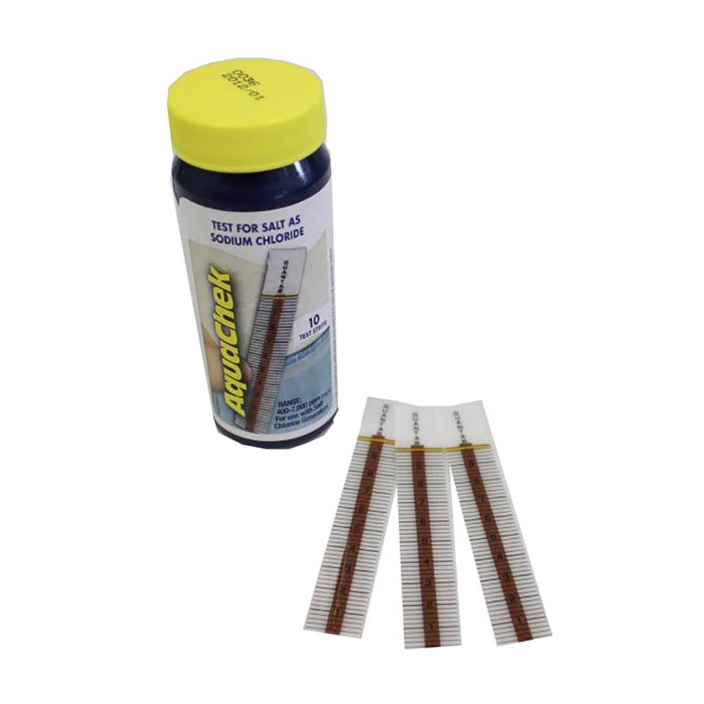 AquaChek Silver 7-Way 100 Count Pool Chlorine Tests + Sodium Chloride Test Kit