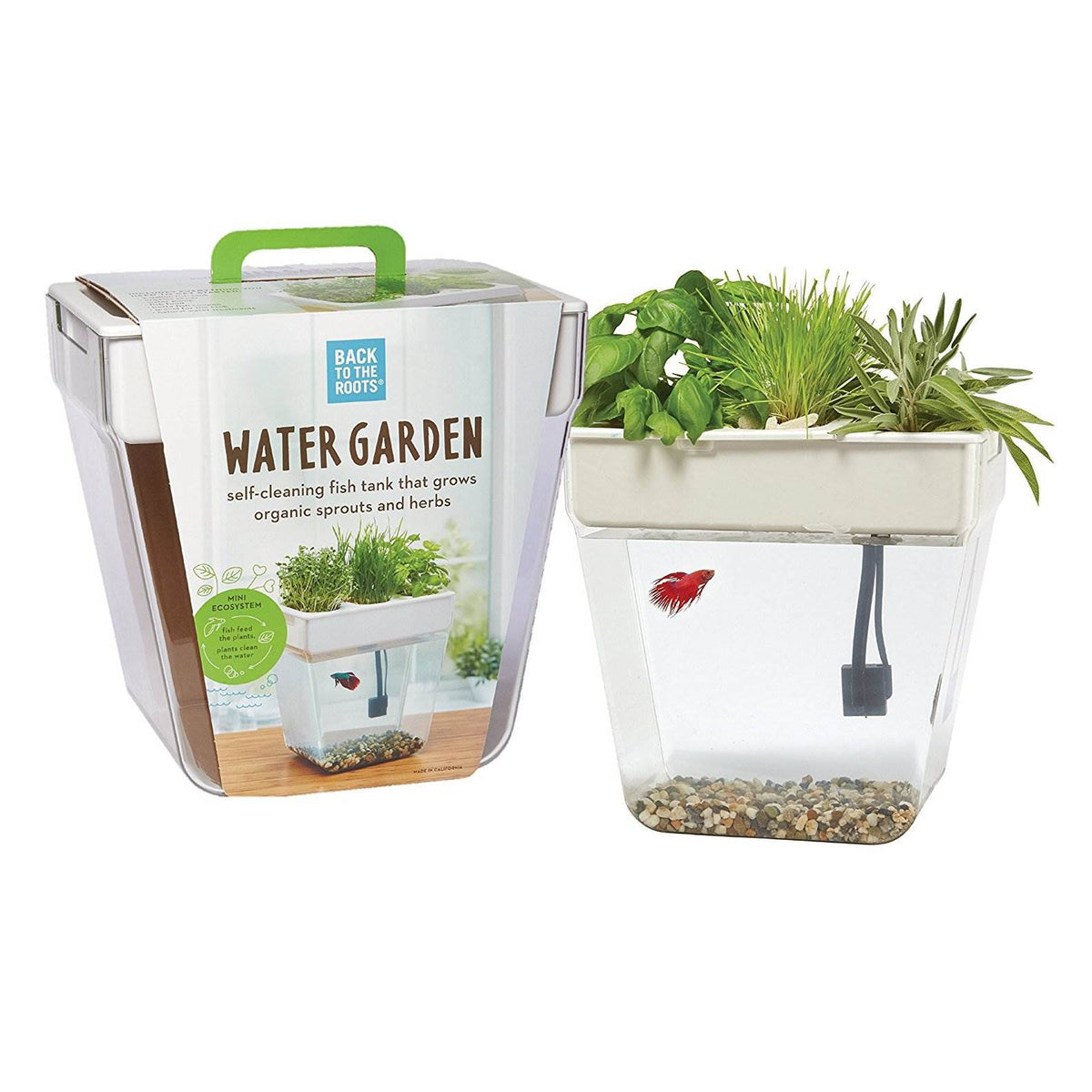 3 Gal. Self-Cleaning Aquaponic Water Garden Fish Tank Aquarium (Open Box)
